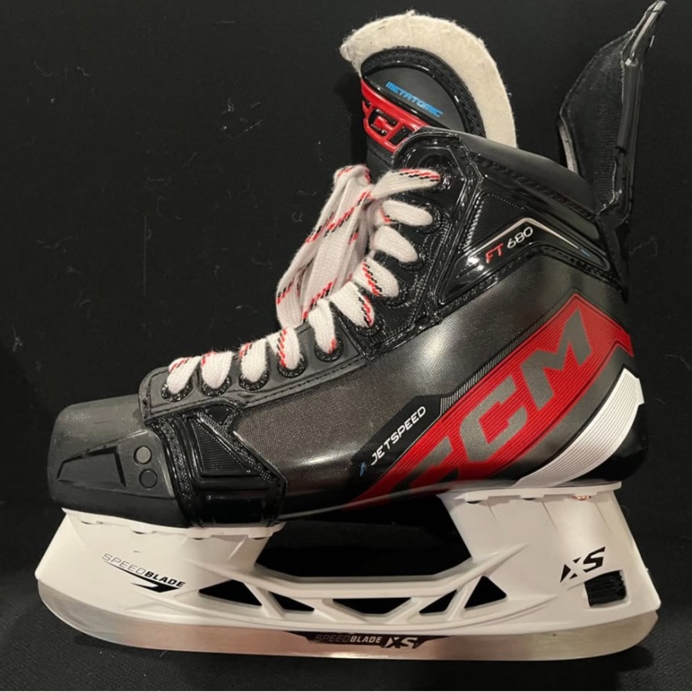 CCM JetSpeed FT680 Skates in Black, Red, and White